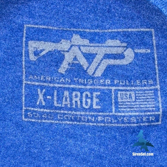 1176 American Trigger Pullers Tee – “Make the Military Great Again” – XL - Blue - Picture 5 of 6
